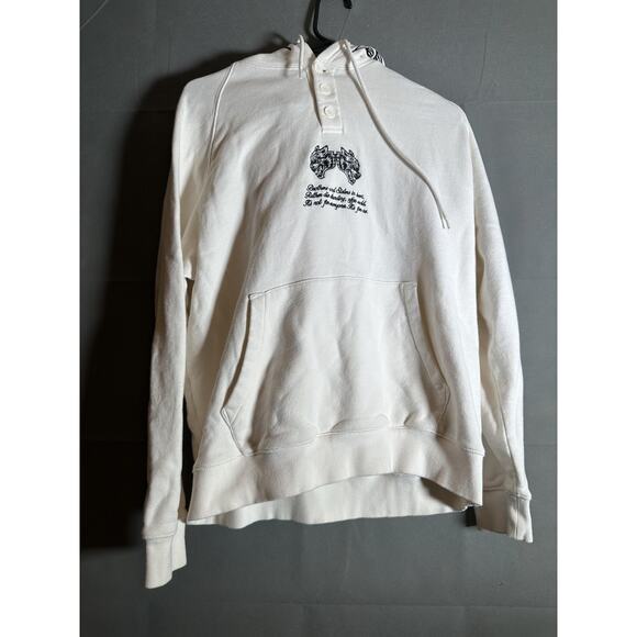 Darc Sport Hoodie Mens Medium White Wolves Embroidered Pullover Limited Edition - Picture 1 of 7